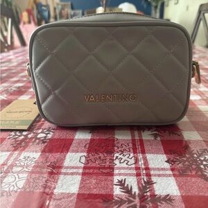 Valentino By Mario Valentino Gray Crossbody Bag
